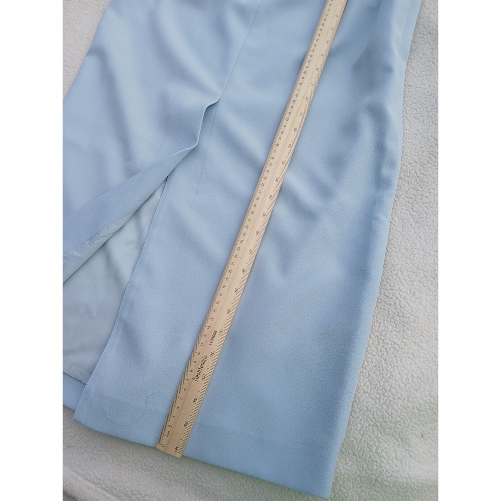 Emily Skirt Suit Set Womens 12 Blue Excellent Embroidered Sequin Vintage Style - Picture 9 of 10